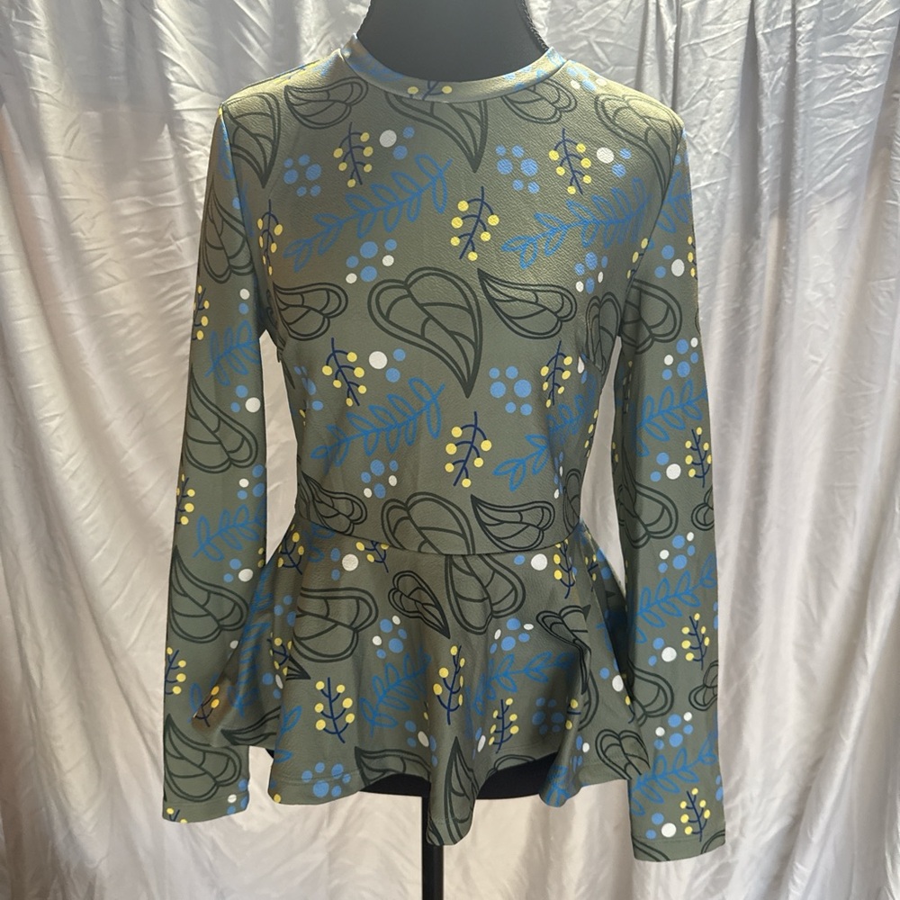 Floral Patterned Long Sleeve Top